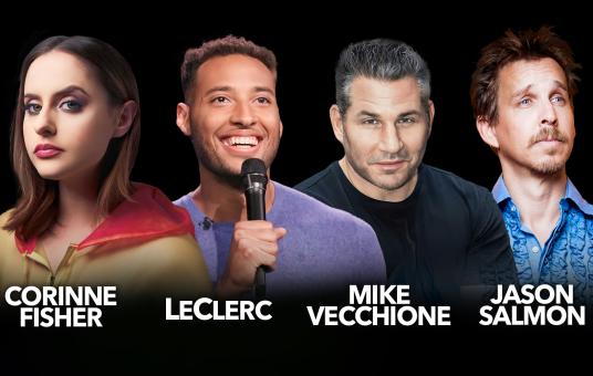 Mike Vecchione, Corinne Fisher, LeClerc, Jason Salmon