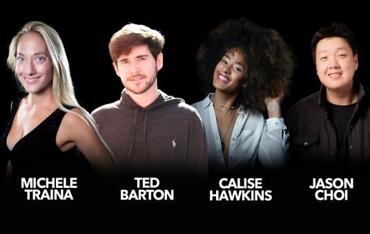 Calise Hawkins, Jason Choi, Ted Barton, Michele Traina