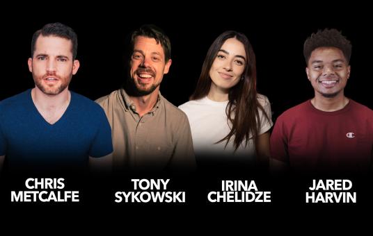 Jared Harvin, Chris Metcalfe, Tony Sykowski, Irina Chelidze