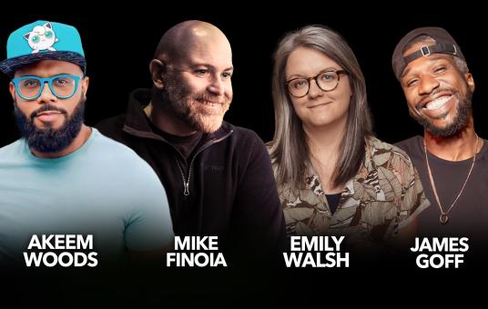Mike Finoia, Akeem Woods, Emily Walsh, James Goff