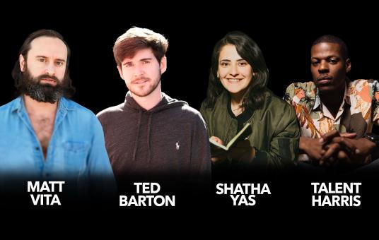 Talent Harris, Shatha Yas, Matt Vita, Ted Barton