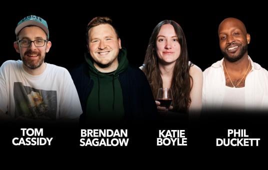 Brendan Sagalow, Tom Cassidy, Phil Duckett, Katie Boyle