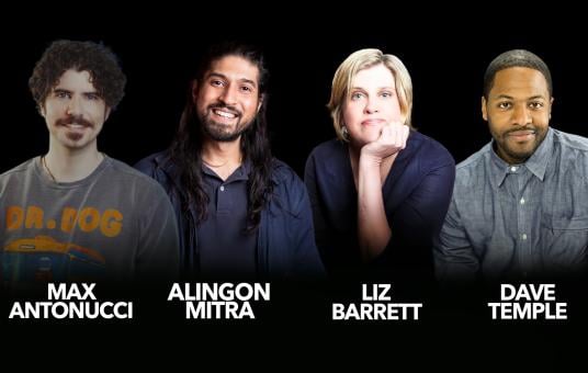 Alingon Mitra, Max Antonucci, Liz Barrett, Dave Temple