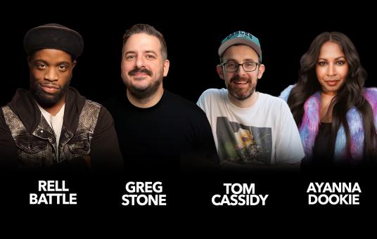 Greg Stone, Rell Battle, Tom Cassidy, Ayanna Dookie