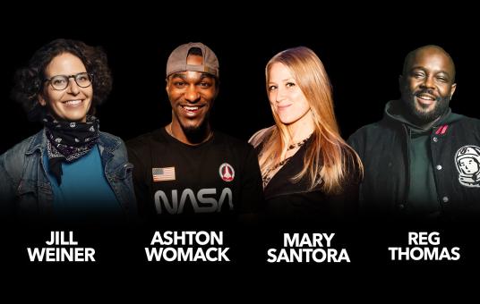 Reg Thomas, Ashton Womack, Jill Weiner, Mary Santora