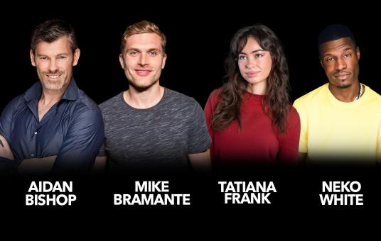 Neko White, Aidan Bishop, Tatiana Frank, Mike Bramante