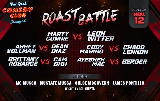 Roast Battle ft: Marty Cunnie, Leon Witter, Dean Diaz, Abbey Vollman, Cody Marino, Chadd Lennon