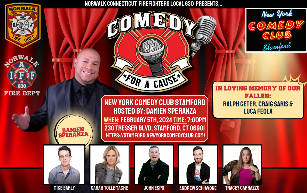 Norwalk CT Firefighters Local 830 Presents Comedy For a Cause